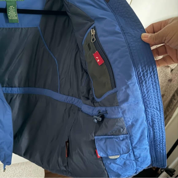 L.L. Bean Kid's Two-Tone Blue Primaloft Snow Ski Jacket - Picture 7 of 8